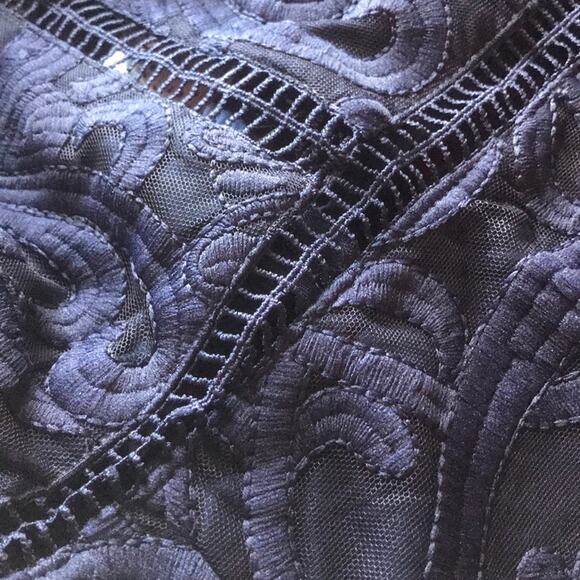 Bardot size 4 Blue Hana Lace Halter Cocktail Dress cocktail Strappy Backless - Picture 6 of 12